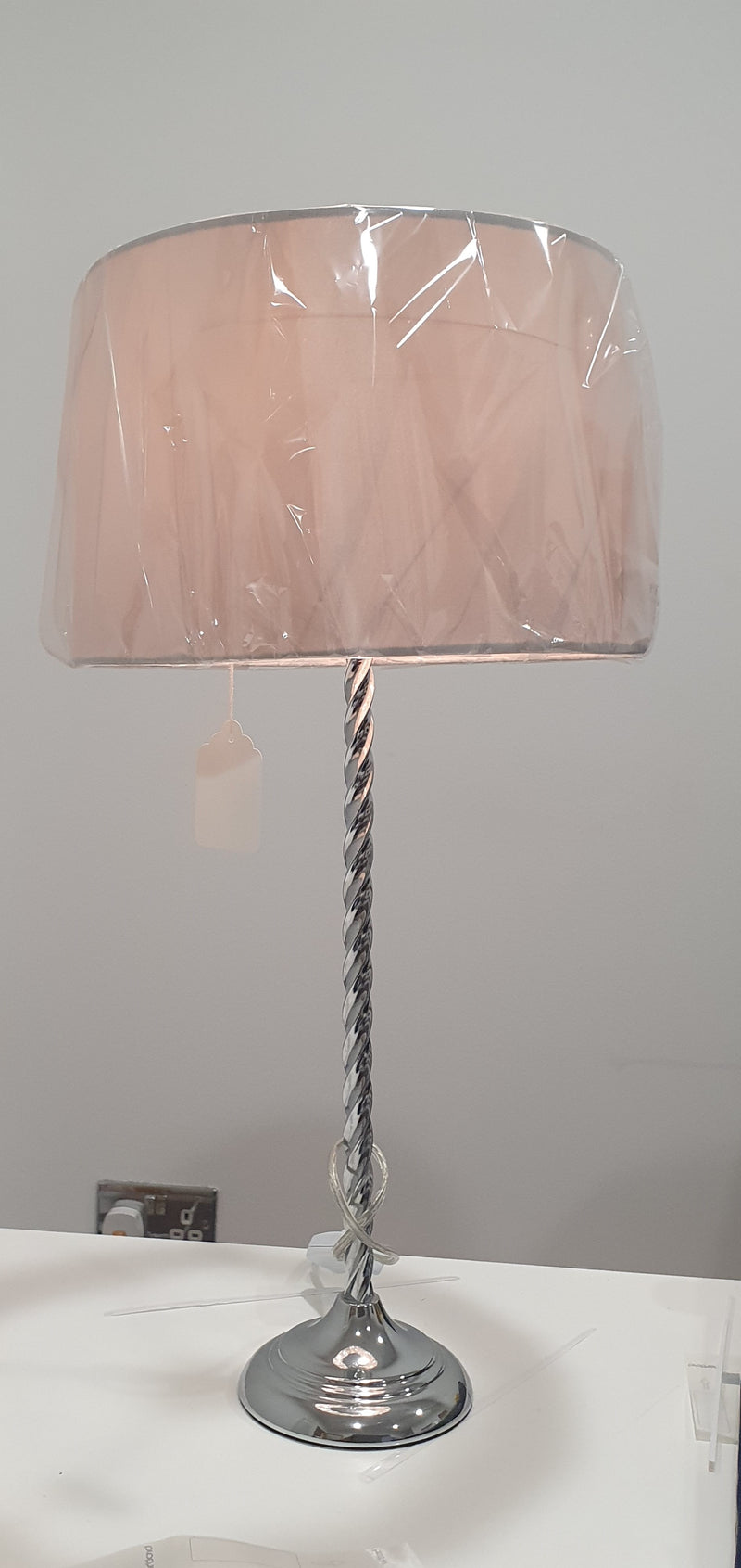 Endon NOVELLO-TLCH Polished Chrome Table Lamp silver