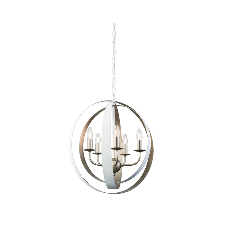 Toro 5 Light Ceiling Pendant Matt White