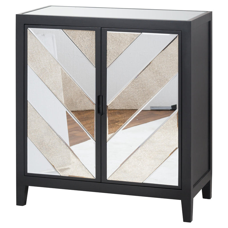 Soho Black Collection 2 Door Cabinet