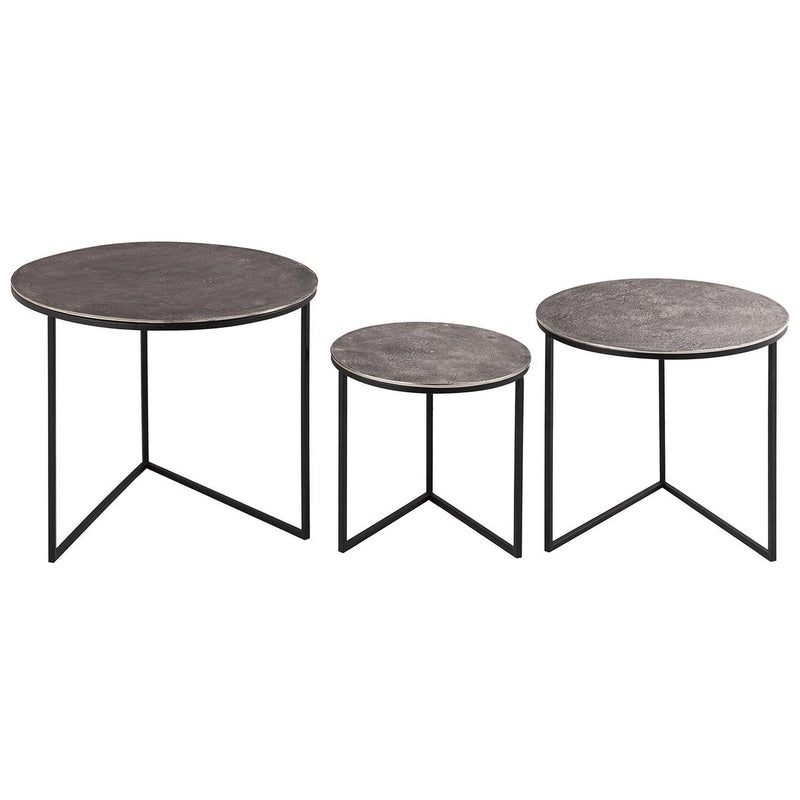 Farrah Collection Set of Three Round Tables