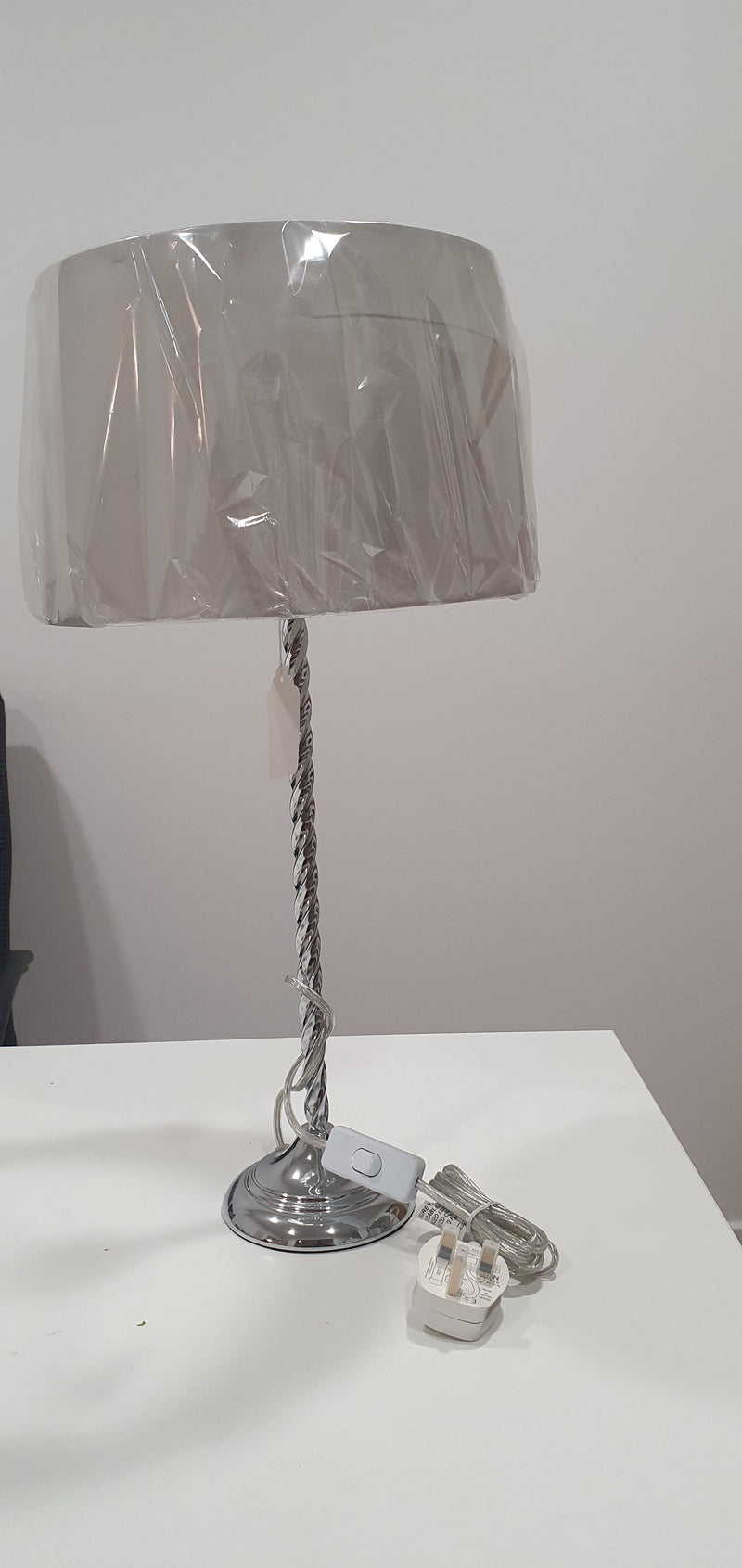 Endon NOVELLO-TLCH Polished Chrome Table Lamp silver