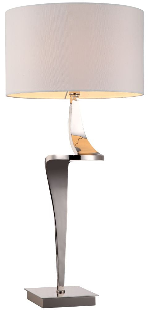 RV Astley Enzo Nickel Table Lamp (Left)