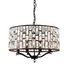 ENDON LIGHTING BELLE 8LT PENDANT (DARK BRONZE)