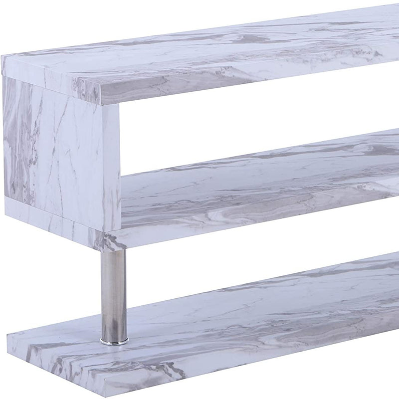 Miami TV Stand Grey Marble Veneer