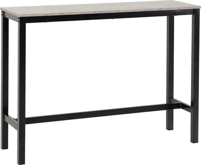 Athens Concrete Breakfast Bar Set Available in Acacia Brown or Concrete Grey Finish.