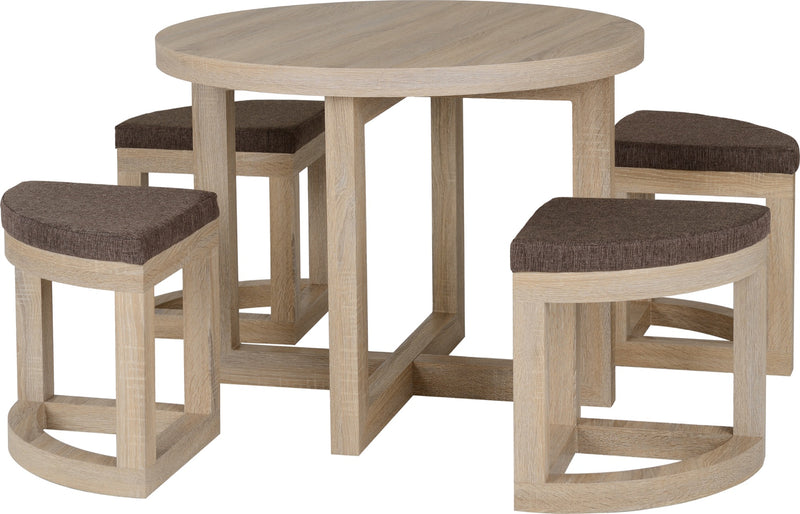 4 seater clearance stowaway dining set