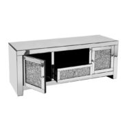 Sparkle Crushed Diamond Mirrored TV Unit Media Stand