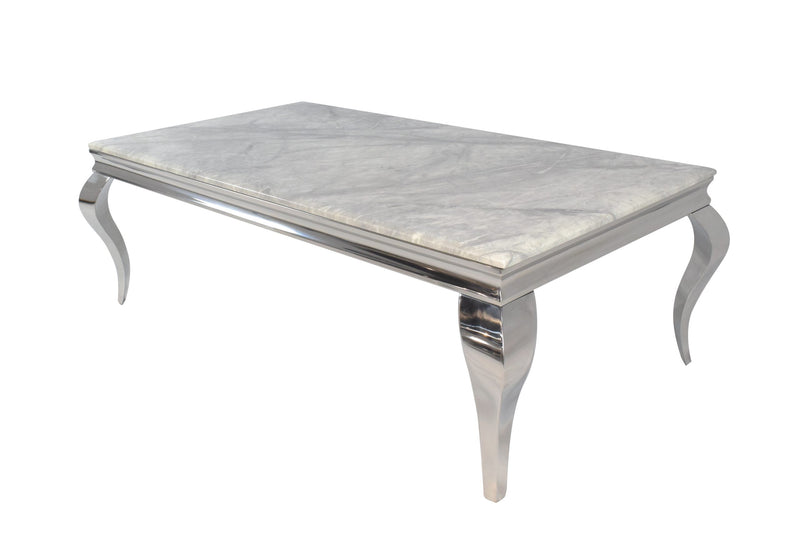 Grey Marble Dining Table – Louis 160cm