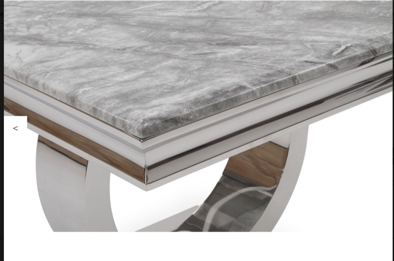 Arianna Grey Marble Lamp Table