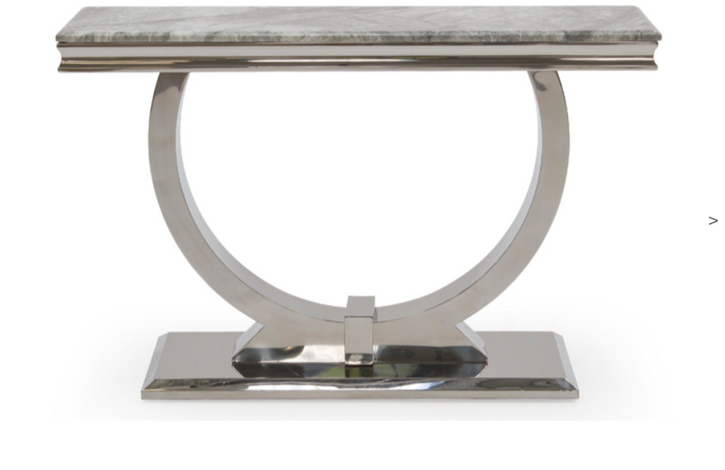 Arianna Grey Marble Console Table