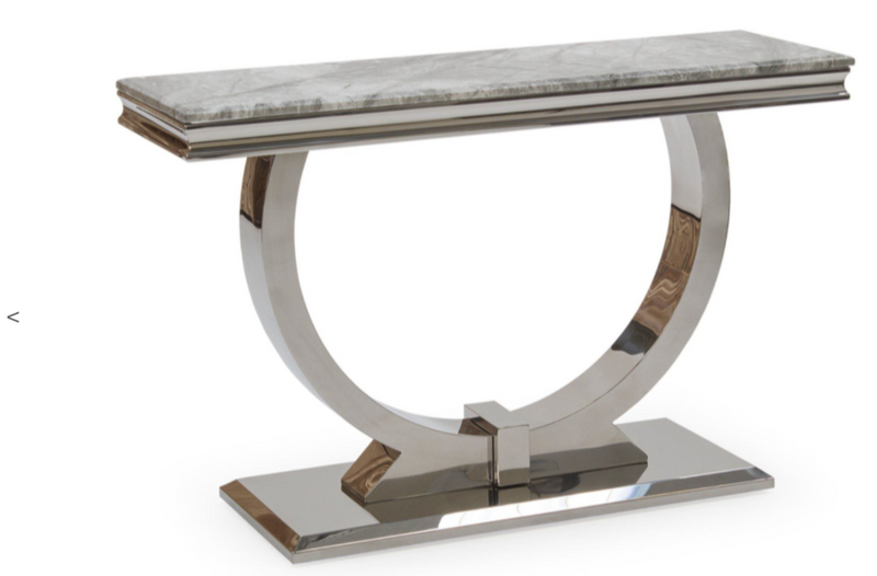 Arianna Grey Marble Console Table