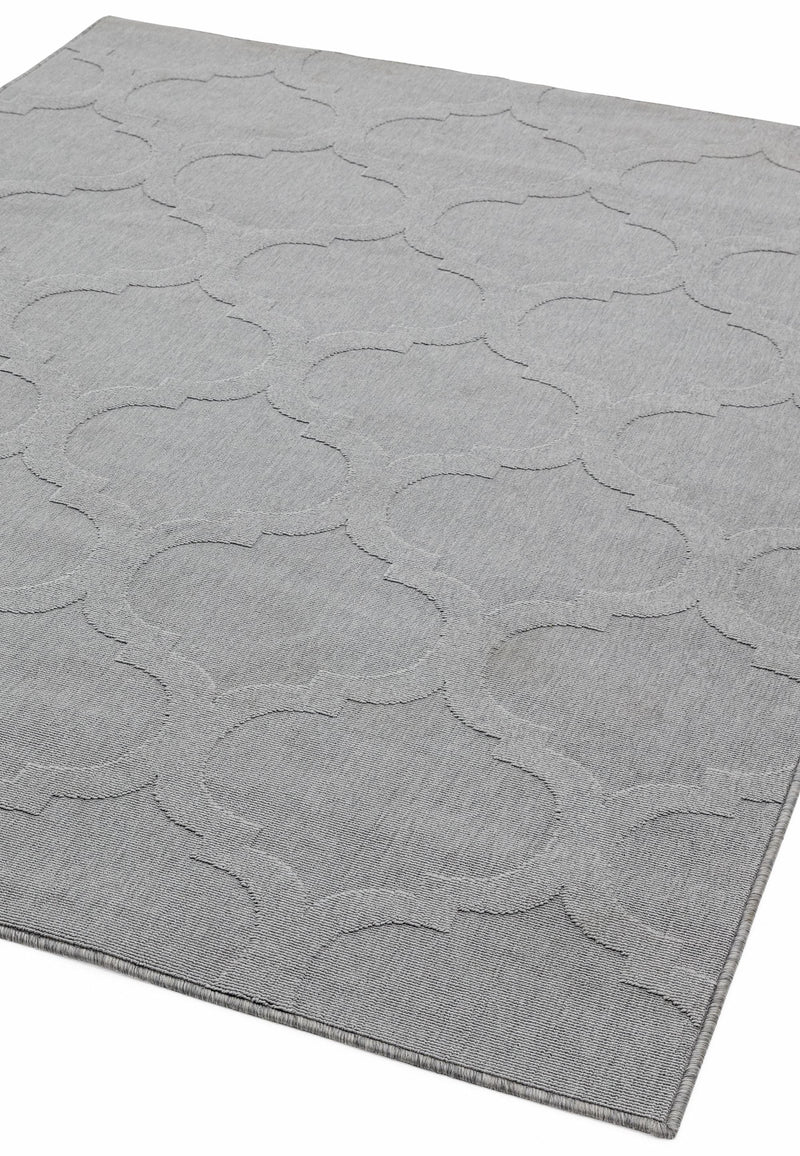 ANTIBES AN01 GREY TRELLIS RUG