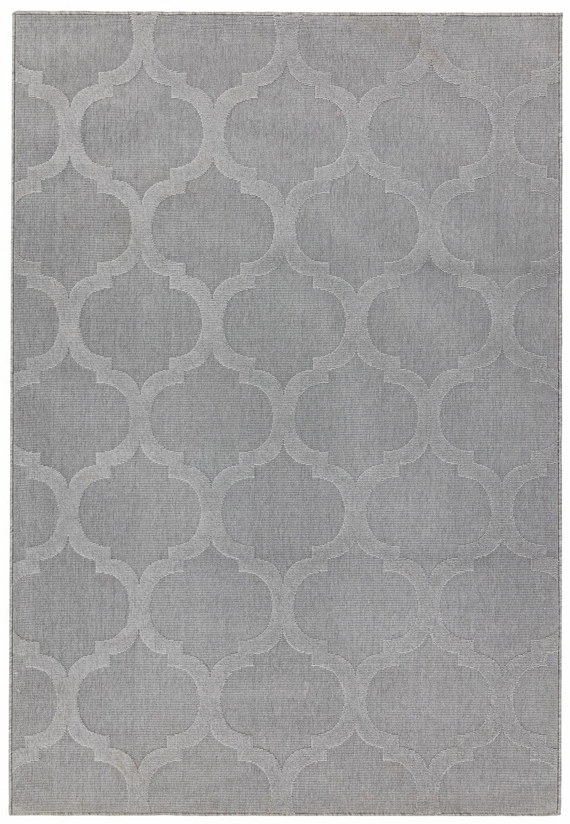 ANTIBES AN01 GREY TRELLIS RUG