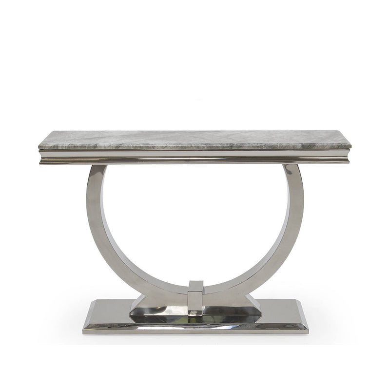 Arianna Grey Marble Console Table