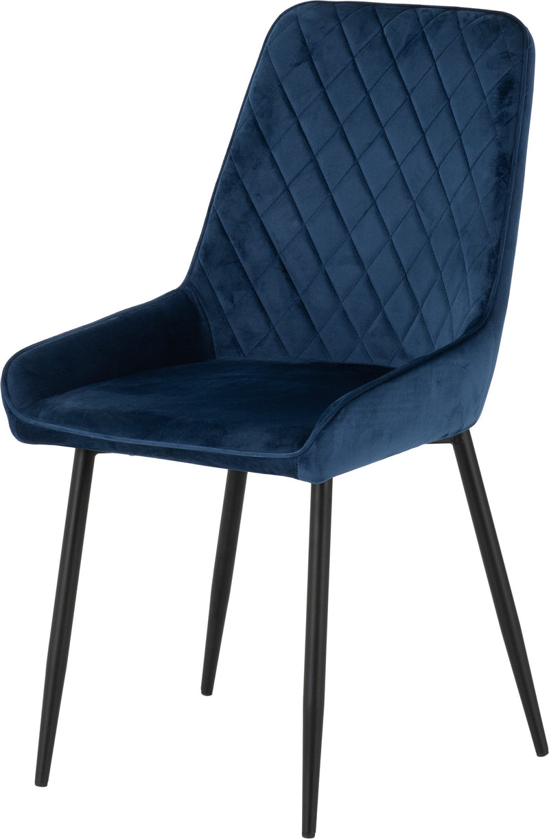 Avery Chair Sapphire Blue Velvet