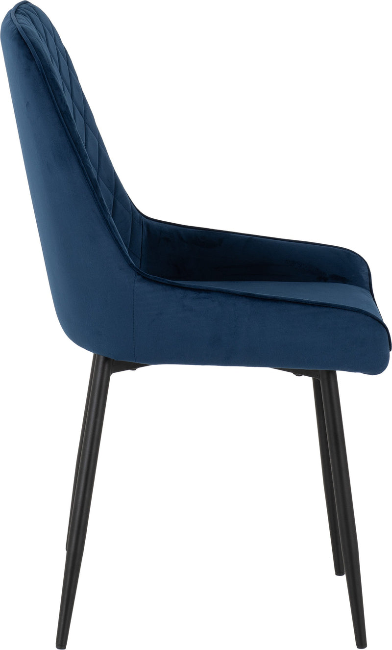 Avery Chair Sapphire Blue Velvet