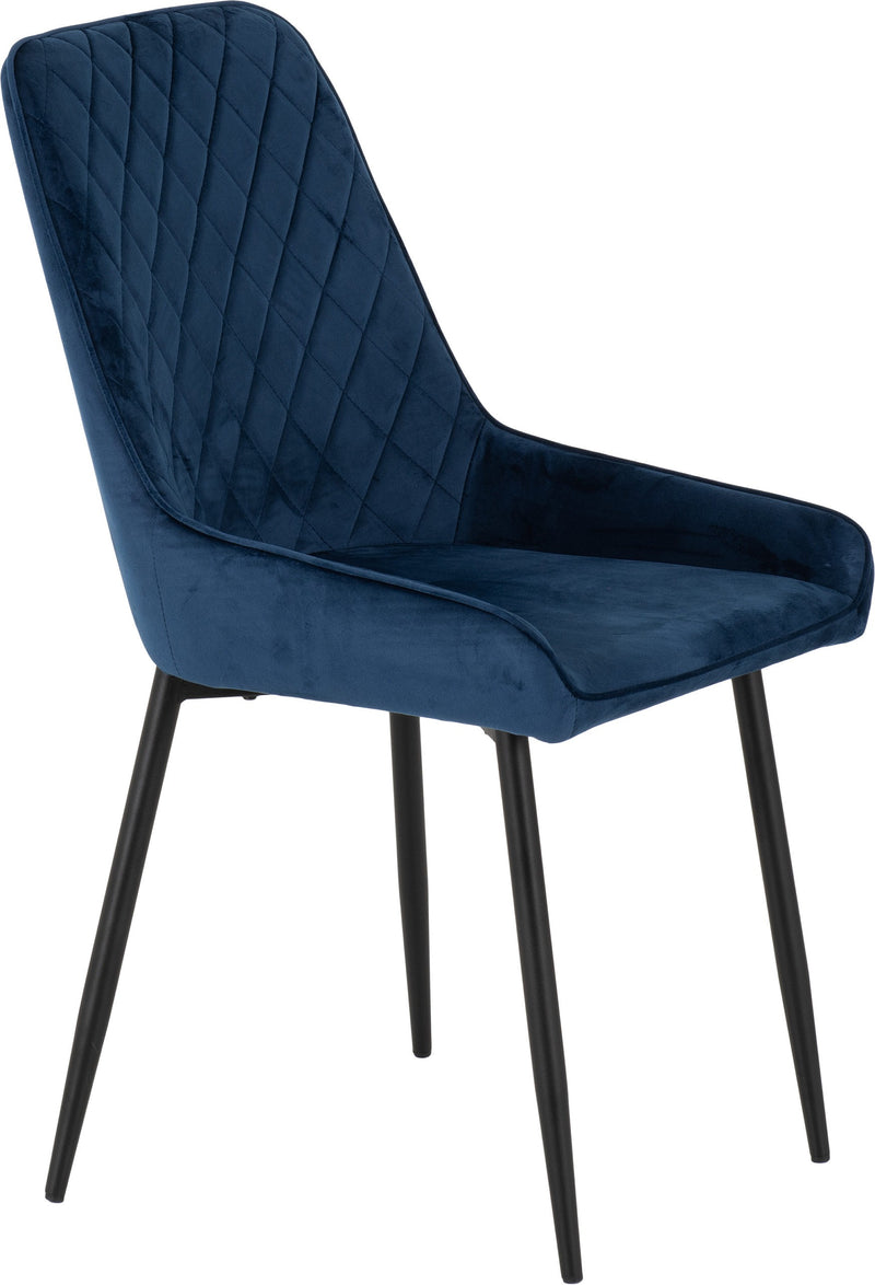 Avery Chair Sapphire Blue Velvet