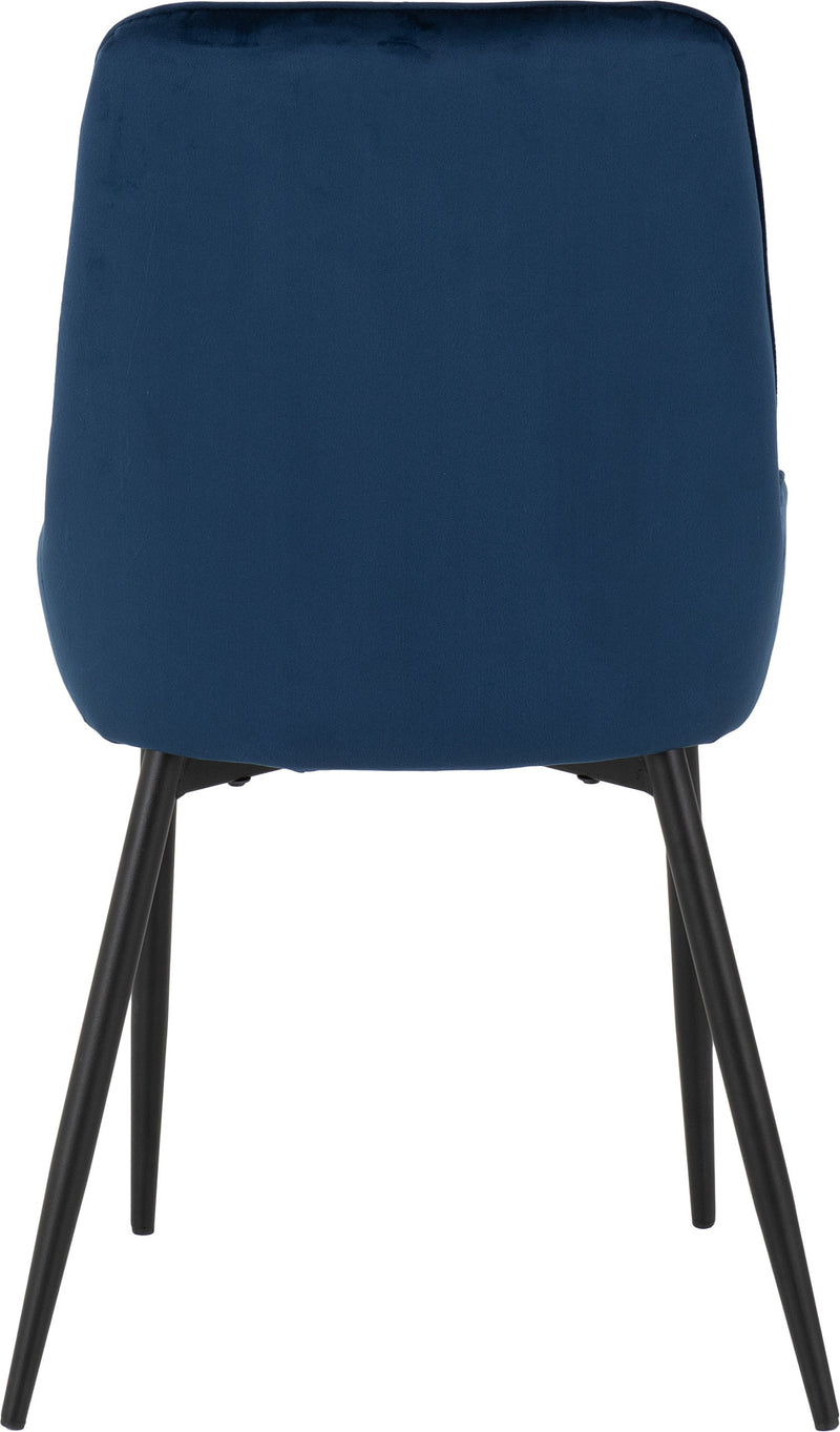 Avery Chair Sapphire Blue Velvet