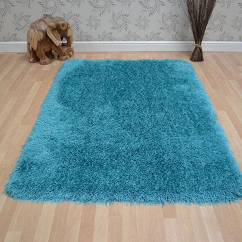 Cascade Cerulean Luxury Polyester Rug by Asiatic