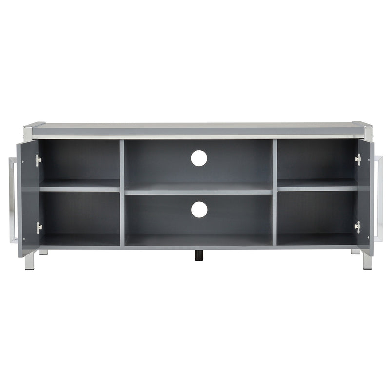 Grey Gloss Charisma 2 Door TV Unit