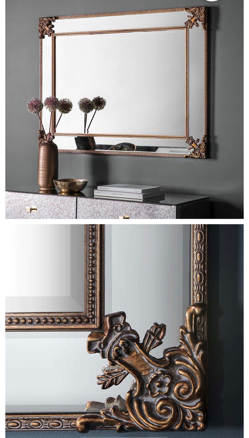 Wilson Mirror In Champagne or Rustic Gold