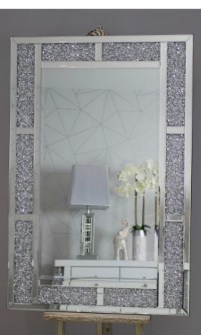 Mocka Diamond Crush Bar Mirror 120 cm x 80 cm