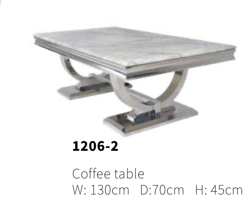 Grey Italian Marble Coffee Table