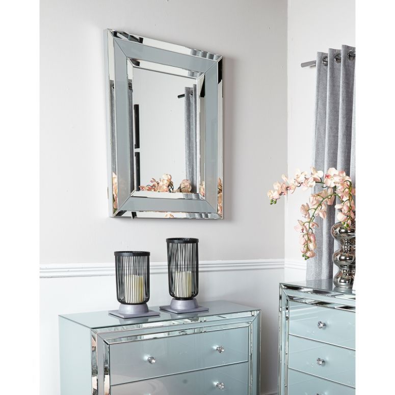 Grey Manhattan Wall Mirror