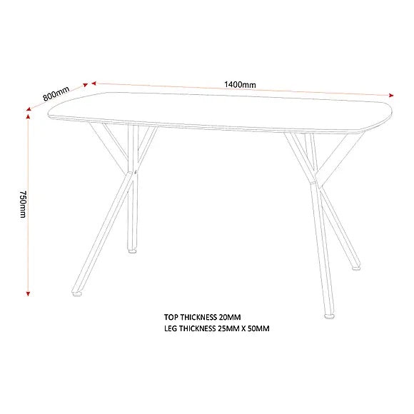 Athens Dining Set Concrete Effect Grey with 4 Chairs