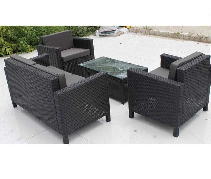 4 Seater Rattan Lounge Set – Garden Furniture