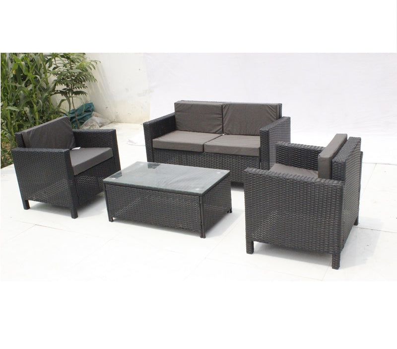 4 Seater Rattan Lounge Set – Garden Furniture