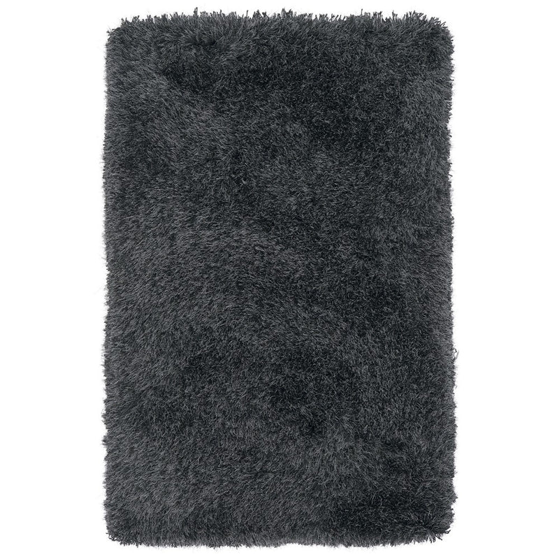 Cascade Slate Luxury Polyester Rug by Asiatic