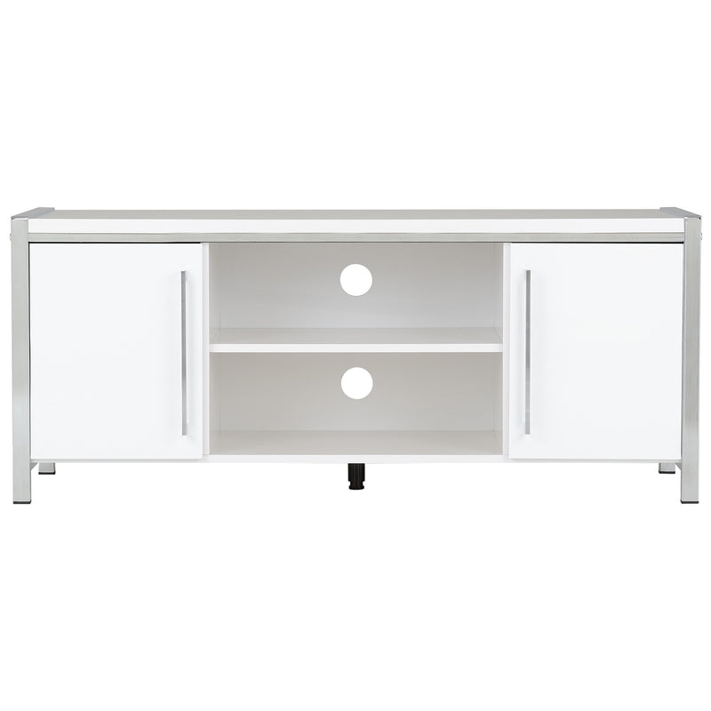 White Gloss Charisma 2 Door TV Unit